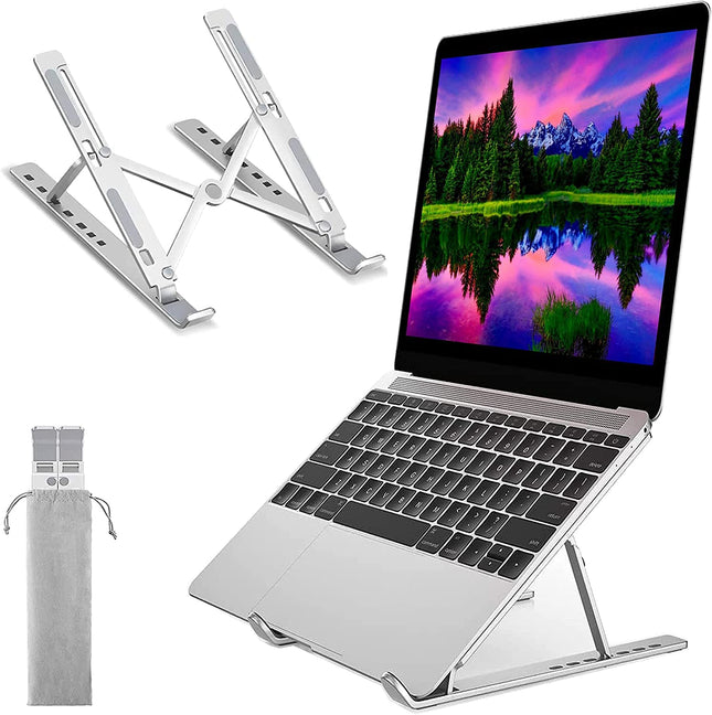 Equal 15 Inch Aluminium Foldable Laptop Stand Anti-Slip Rubber Surface