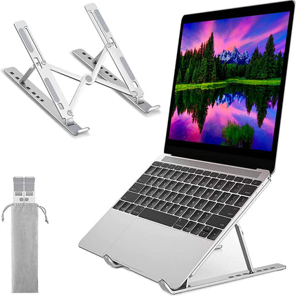 Equal 15 Inch Aluminium Foldable Laptop Stand Anti-Slip Rubber Surface