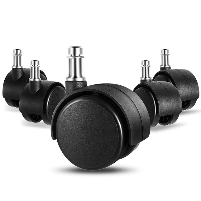 Equal 2 Inch Chair Caster for Office/Home (Pack Of 5) - Pin Type (11/22 mm)