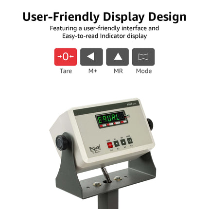 Equal 80kg Stainless Steel Heavy Duty Platform Electronics Weighing Scale, 350x350mm